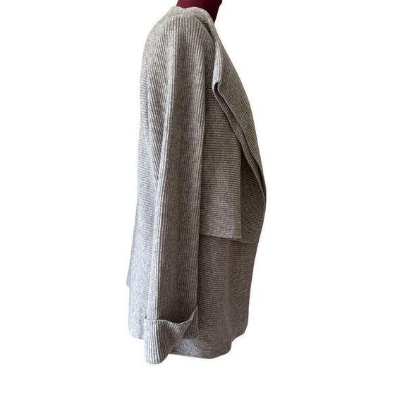 Vince Drape Wool Cashmere Open Front Gray Cardigan sz M retail $395 - Picture 12 of 12